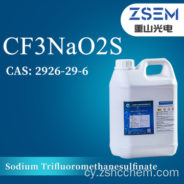 CAS Trifluoromethanesulfinate Sodiwm: 2926-29-6 CF3NaO2S Canolradd fferyllol